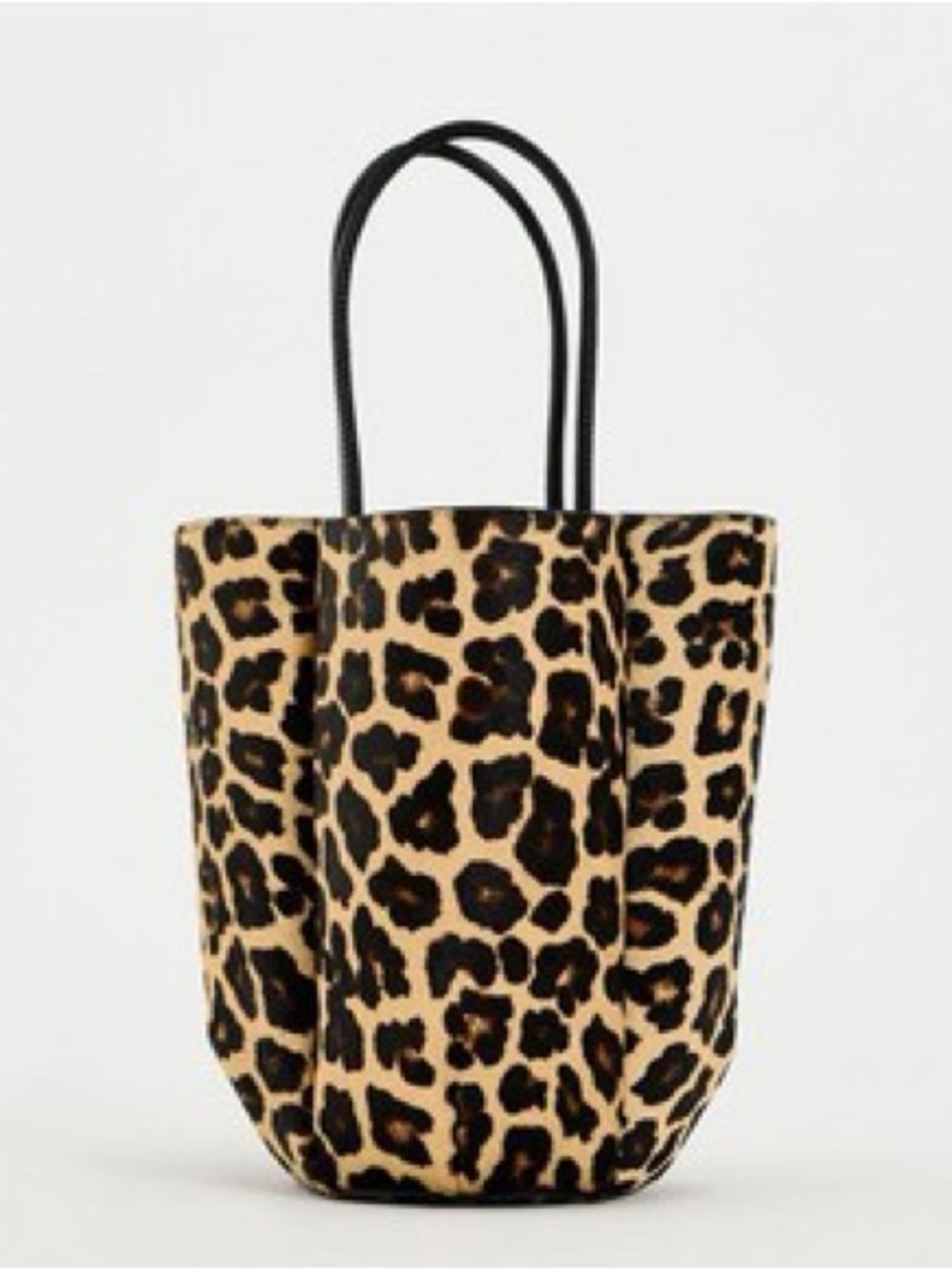 NWT Zara Animal Print Leather Mini Bucket Bag